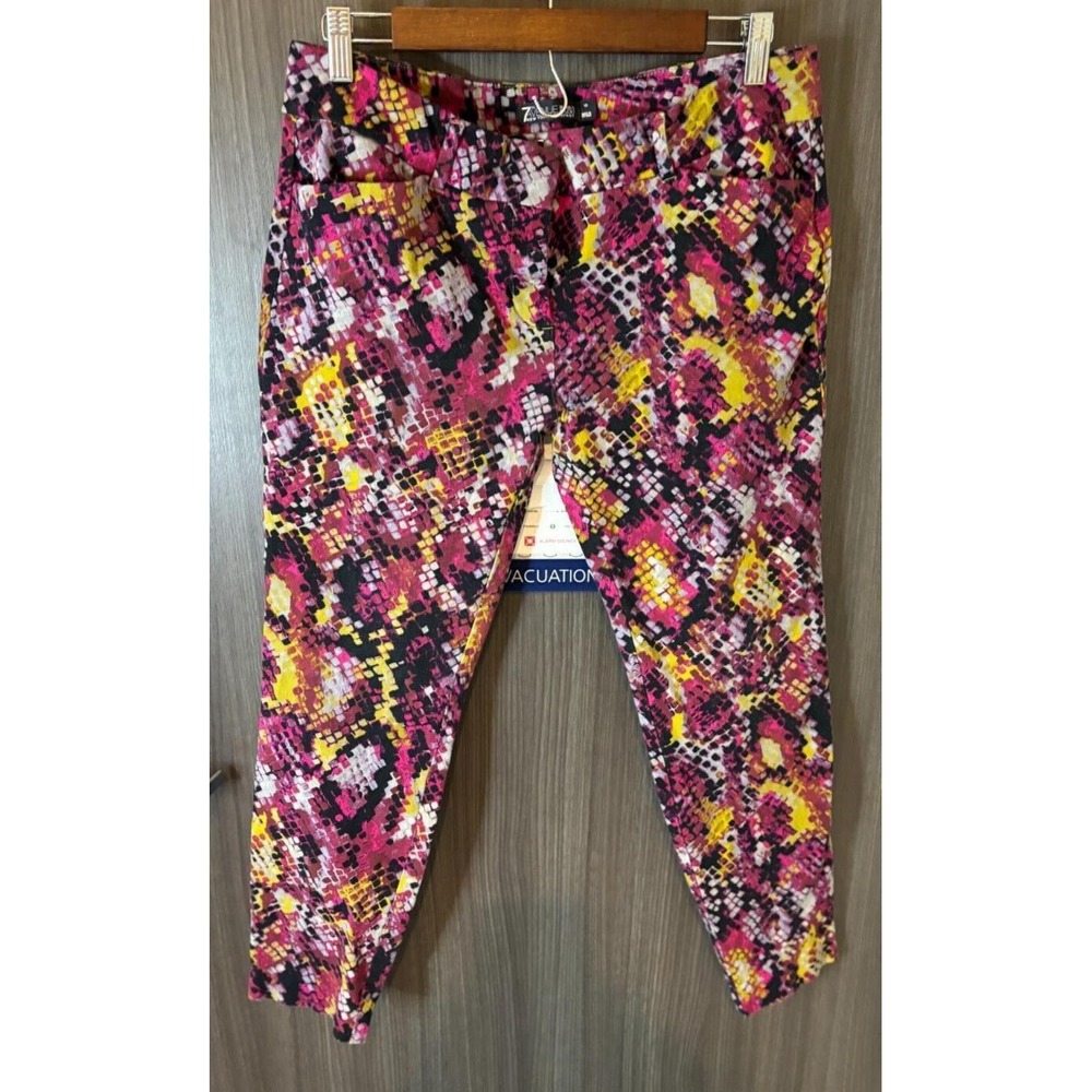 7th Avenue New York & Company Pants Womens 10 Multicolor Snakeskin Print Pockets